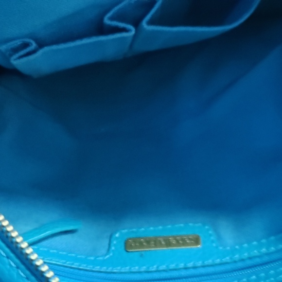Designer Isabella Fiore blue teal leather handbag - Picture 7 of 7
